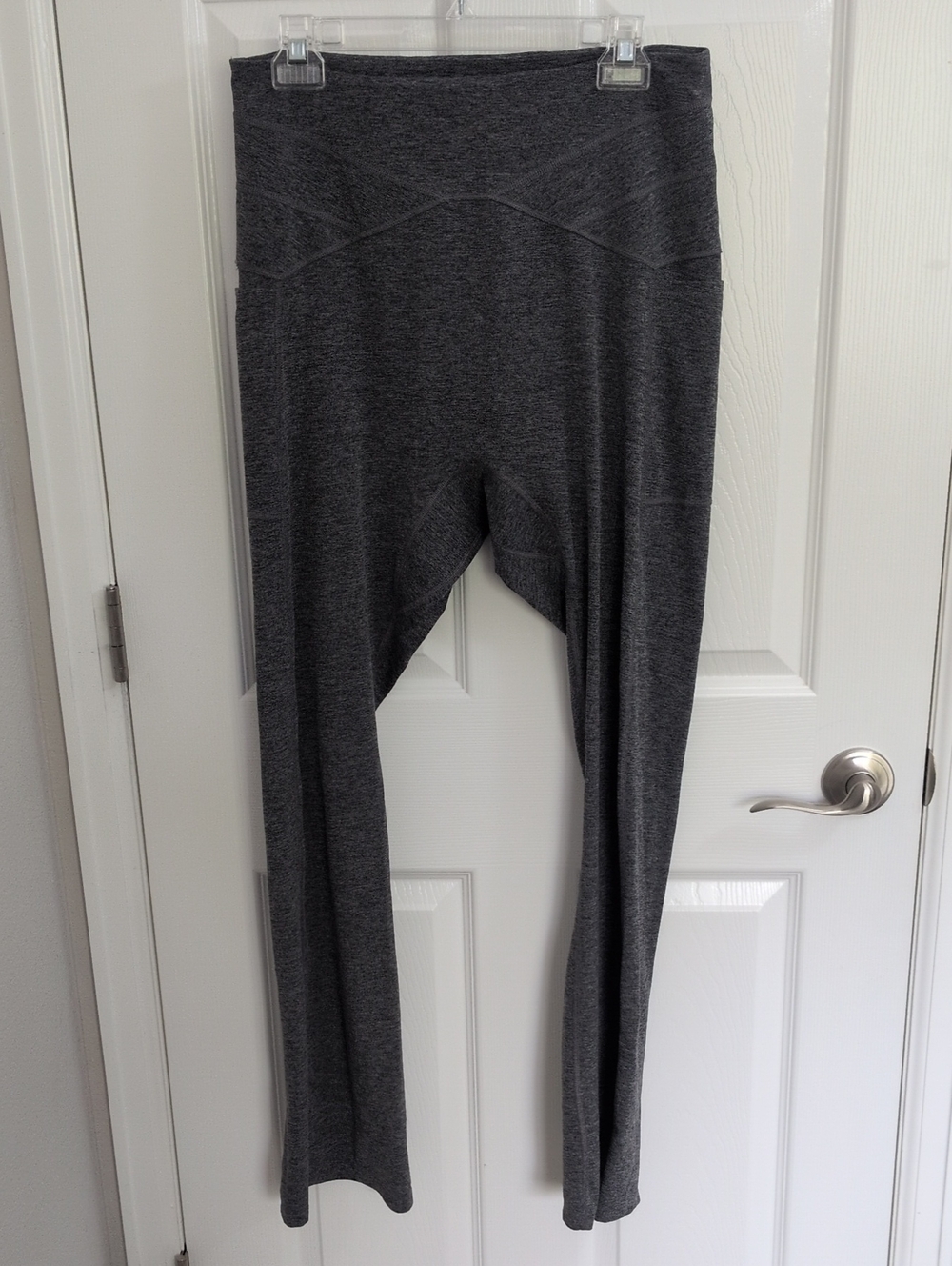 Free People Movement Mountain Blazing Pocket Flare Leggings - Gray Heather - XL